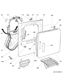 Front Panel & Door parts for Ge Dryer GLDS560GD1WW from AppliancePartsPros.com
