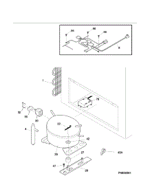 System parts for Kenmore Freestanding Freezer 253.16582106 (25316582106, 253 16582106) from AppliancePartsPros.com