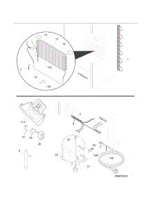 System parts for Kenmore Freestanding Freezer 253.28093809 (25328093809, 253 28093809) from AppliancePartsPros.com