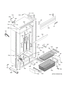 Freezer Section, Trim & Components parts for Ge Refrigerator ZIPP360NHCSS from AppliancePartsPros.com