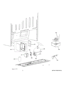 Machine Compartment parts for Ge Freestanding Freezer FUF17SMRAWW from AppliancePartsPros.com