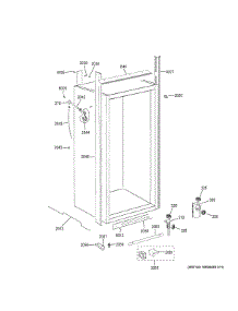 Cabinet (2) parts for Ge Freestanding Freezer ZIF360NHCRH from AppliancePartsPros.com