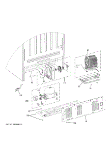 Machine Compartment parts for Ge Refrigerator GIE21GMLBES from AppliancePartsPros.com