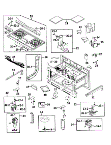 Cabinet 2 parts for Kenmore Microwave 401.88523211 (40188523211, 401 88523211) from AppliancePartsPros.com