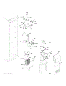 Freezer Section parts for Ge Freestanding Freezer ZIF240NPKAII from AppliancePartsPros.com