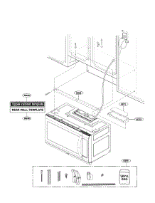 Installtion Parts parts for Kenmore Microwave 721.87583610 (72187583610, 721 87583610) from AppliancePartsPros.com