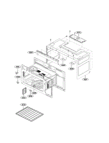 Oven Cavity Parts parts for Kenmore Microwave 721.87583610 (72187583610, 721 87583610) from AppliancePartsPros.com