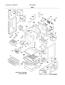 Body parts for Frigidaire Range FGEF3058RFD from AppliancePartsPros.com