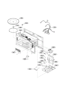Interior Parts parts for Kenmore Microwave 721.87587610 (72187587610, 721 87587610) from AppliancePartsPros.com