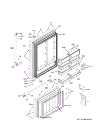 Doors parts for Ge Refrigerator ZICP360NHDRH from AppliancePartsPros.com