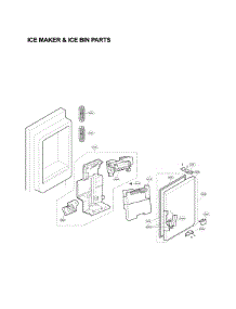 Ice Maker Parts parts for Lg Refrigerator LFX31925ST/03 from AppliancePartsPros.com