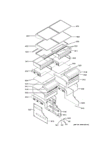 Shelves & Drawers parts for Ge Refrigerator ZICS360NHDRH from AppliancePartsPros.com