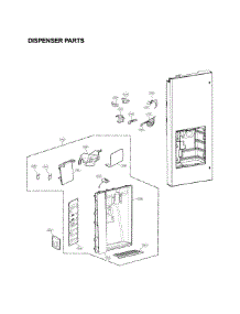 Dispenser Parts parts for Lg Refrigerator LFX31925ST/03 from AppliancePartsPros.com