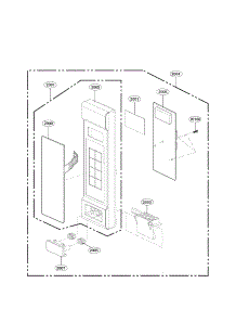 Control Panel Parts parts for Kenmore Microwave 721.79209900 (72179209900, 721 79209900) from AppliancePartsPros.com