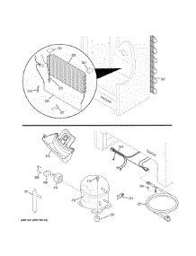 Machine Compartment parts for Ge Freestanding Freezer FUF17DHBRWW from AppliancePartsPros.com