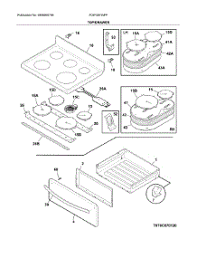 Top / Drawer parts for Frigidaire Range FGIF3061NFF from AppliancePartsPros.com