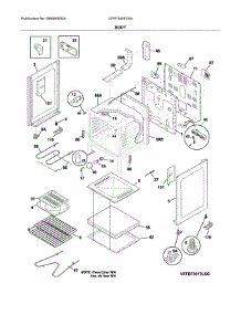 Body parts for Frigidaire Range CFEF3055TSA from AppliancePartsPros.com