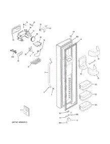 Freezer Door parts for Ge Refrigerator GSHS9NGYBCSS from AppliancePartsPros.com