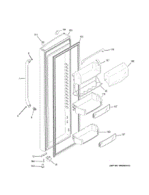 Fresh Food Door parts for Ge Refrigerator GSHS9NGYBCSS from AppliancePartsPros.com