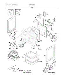 Body parts for Frigidaire Range LFEF3052TFA from AppliancePartsPros.com