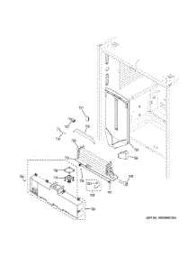 Fresh Food Section parts for Ge Refrigerator PYE22PELBDS from AppliancePartsPros.com