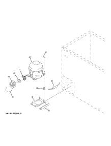Machine Compartment parts for Ge Freestanding Freezer FCM22DHBWW from AppliancePartsPros.com