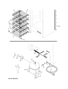 Machine Compartment parts for Ge Freestanding Freezer FUM21DHRBWW from AppliancePartsPros.com