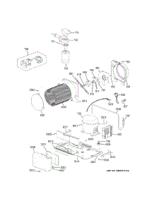 Machine Compartment parts for Ge Freestanding Freezer ZIFS360NHARH from AppliancePartsPros.com