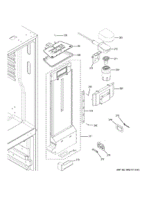 Fresh Food Section parts for Ge Refrigerator GFE24JSKAFSS from AppliancePartsPros.com