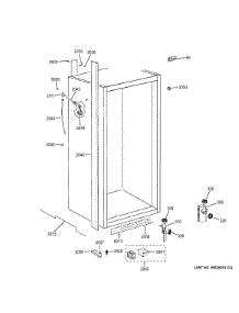Cabinet (2) parts for Ge Freestanding Freezer ZIFP360NHARH from AppliancePartsPros.com