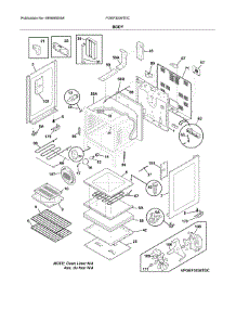 Body parts for Frigidaire Range FGEF3036TDC from AppliancePartsPros.com