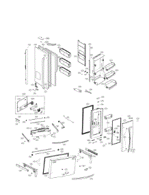 Door Parts parts for Lg Refrigerator LMXS30776S/00 from AppliancePartsPros.com