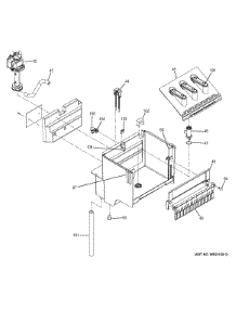Reservoir & Spray Pump parts for Ge Freestanding Ice Maker UCC15NJBII from AppliancePartsPros.com