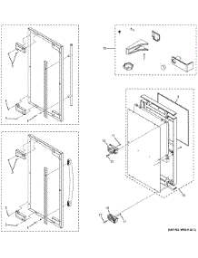 Door parts for Ge Freestanding Ice Maker UCC15NJBII from AppliancePartsPros.com