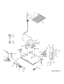 Machine Compartment parts for Ge Freestanding Ice Maker UNC15NJBII from AppliancePartsPros.com