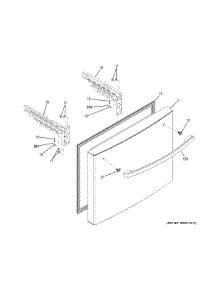 Freezer Door parts for Ge Refrigerator GFE24JGKAFWW from AppliancePartsPros.com