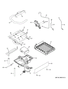 Evaporator, Ice Cutter Grid & Water parts for Ge Freestanding Ice Maker ZDIS15SSHARH from AppliancePartsPros.com