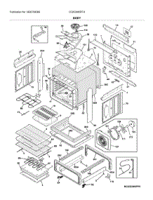 Body parts for Frigidaire Range CGIS3065PFH from AppliancePartsPros.com
