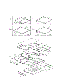 Refrigerator Parts parts for Lg Refrigerator LFX31925ST/06 from AppliancePartsPros.com