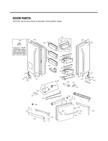 Door Parts parts for Lg Refrigerator LFX31925ST/05 from AppliancePartsPros.com
