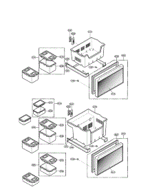 Door Parts parts for Lg Refrigerator GR-J303UGAAFCSJA from AppliancePartsPros.com