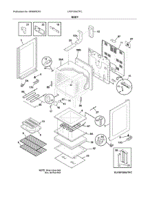 Body parts for Frigidaire Range LFEF3054TFC from AppliancePartsPros.com
