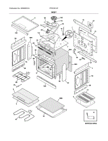 Body parts for Frigidaire Range FFED3016TBA from AppliancePartsPros.com