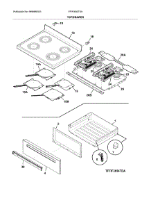 Top / Drawer parts for Frigidaire Range FFIF3054TDA from AppliancePartsPros.com
