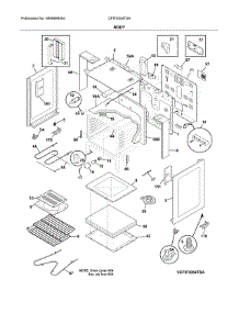 Body parts for Frigidaire Range CFIF3054TSA from AppliancePartsPros.com