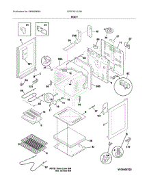 Body parts for Frigidaire Range CFEF3014LSB from AppliancePartsPros.com