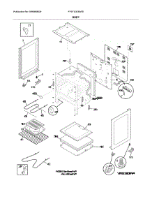 Body parts for Frigidaire Range FFEF3003NWD from AppliancePartsPros.com
