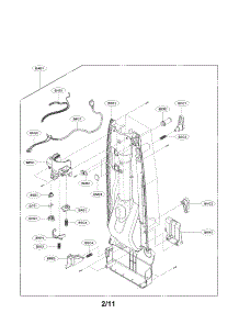 Base And Body Assembly Parts parts for Lg Vacuum LUV400T from AppliancePartsPros.com
