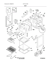 Body parts for Frigidaire Range CFEF3014TWB from AppliancePartsPros.com