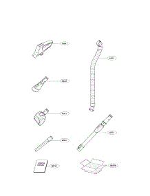 Head Cover Parts parts for Lg Vacuum LUV300B from AppliancePartsPros.com